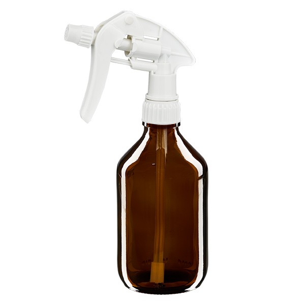 250ml Medizinflasche braun mit Handsprüher