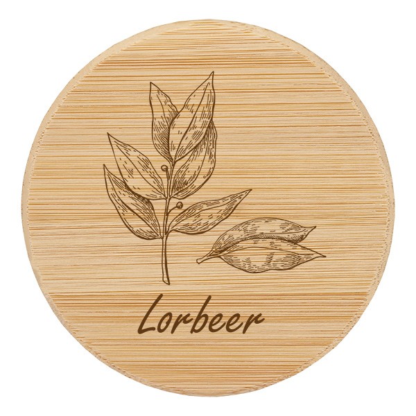 Holzdeckel &quot;Lorbeer&quot; für WECK RR60