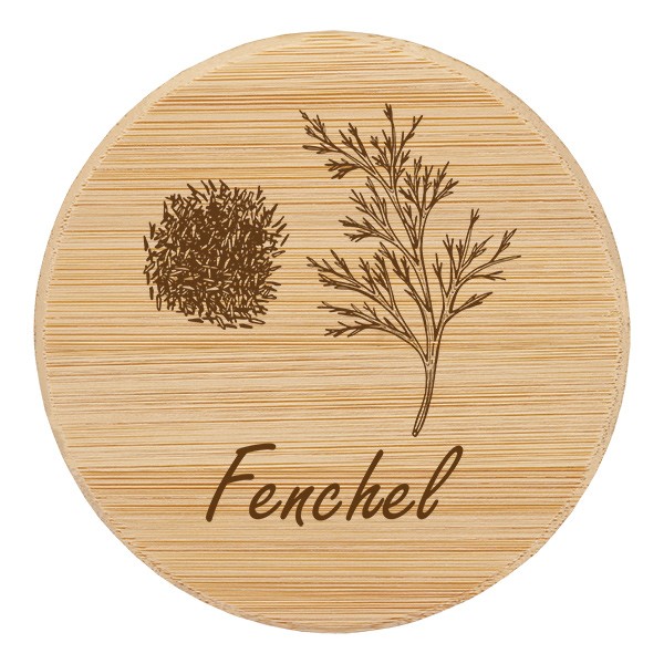 Holzdeckel &quot;Fenchel&quot; für WECK RR60