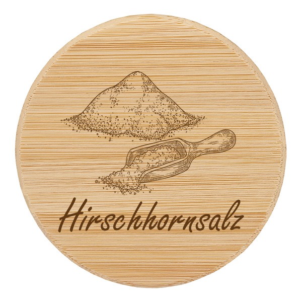 Holzdeckel &quot;Hirschhornsalz&quot; für WECK RR60